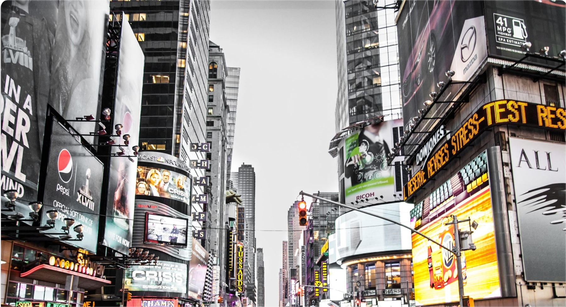 Digital out-of-home advertising screens in public and urban locations