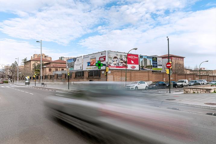 Barcelona, Large-format billboard, real DOOH inventory bookable by the hour on Blindspot