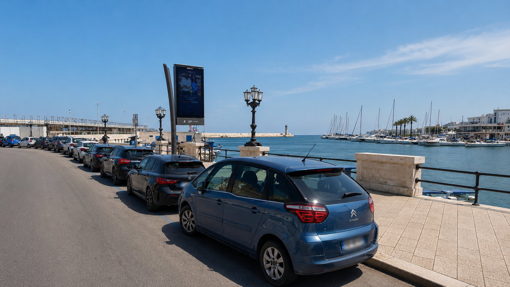 Bari, Bari large-format billboard - digital out-of-home screen, real DOOH inventory bookable by the hour on Blindspot