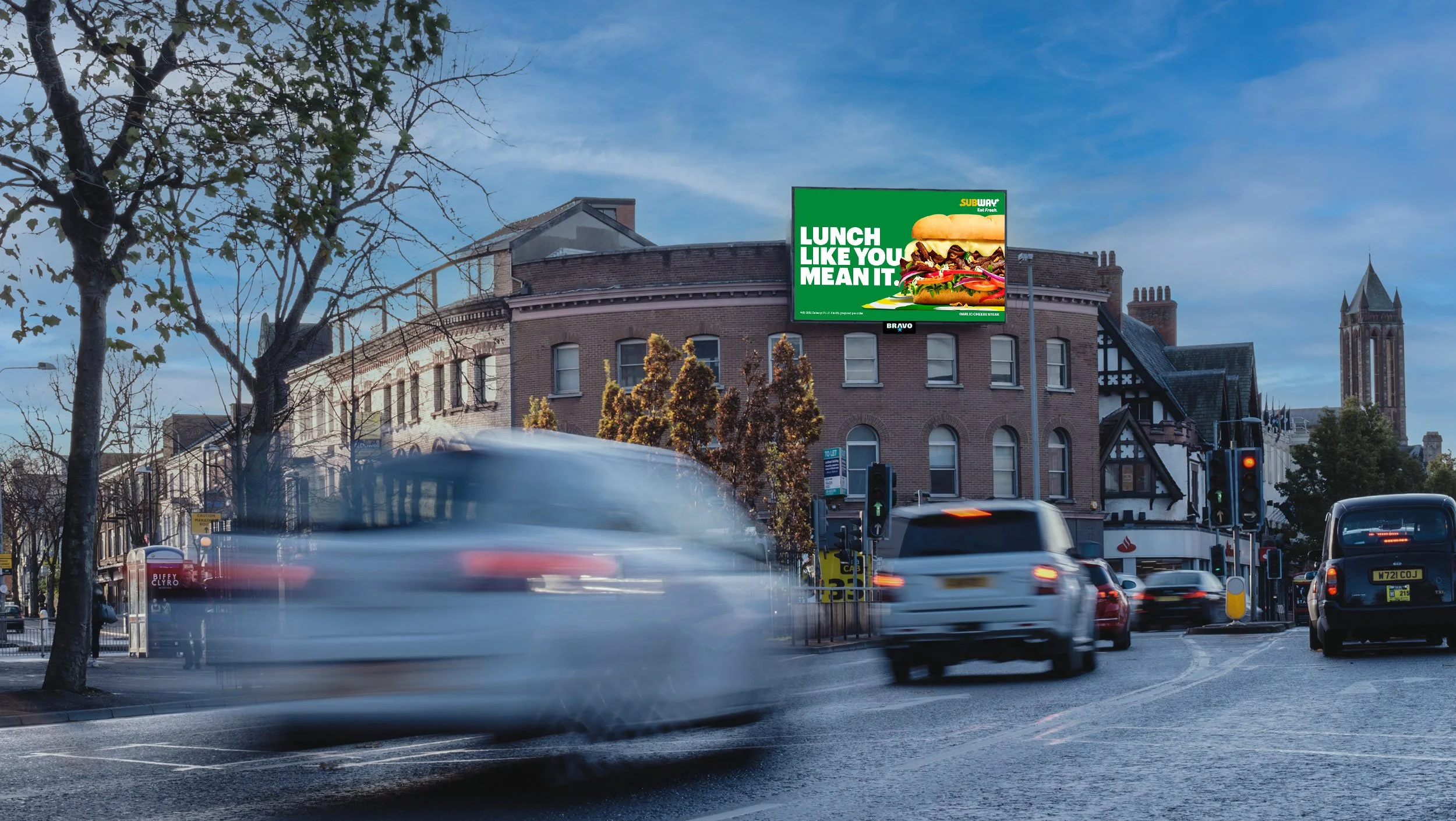 Belfast, Belfast screen 6 - digital out-of-home screen, real DOOH inventory bookable by the hour on Blindspot