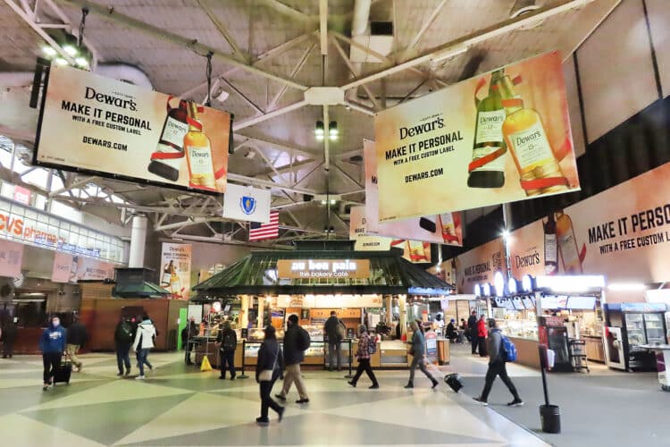 Boston, Downtown Crossing · digital, real DOOH inventory bookable by the hour on Blindspot