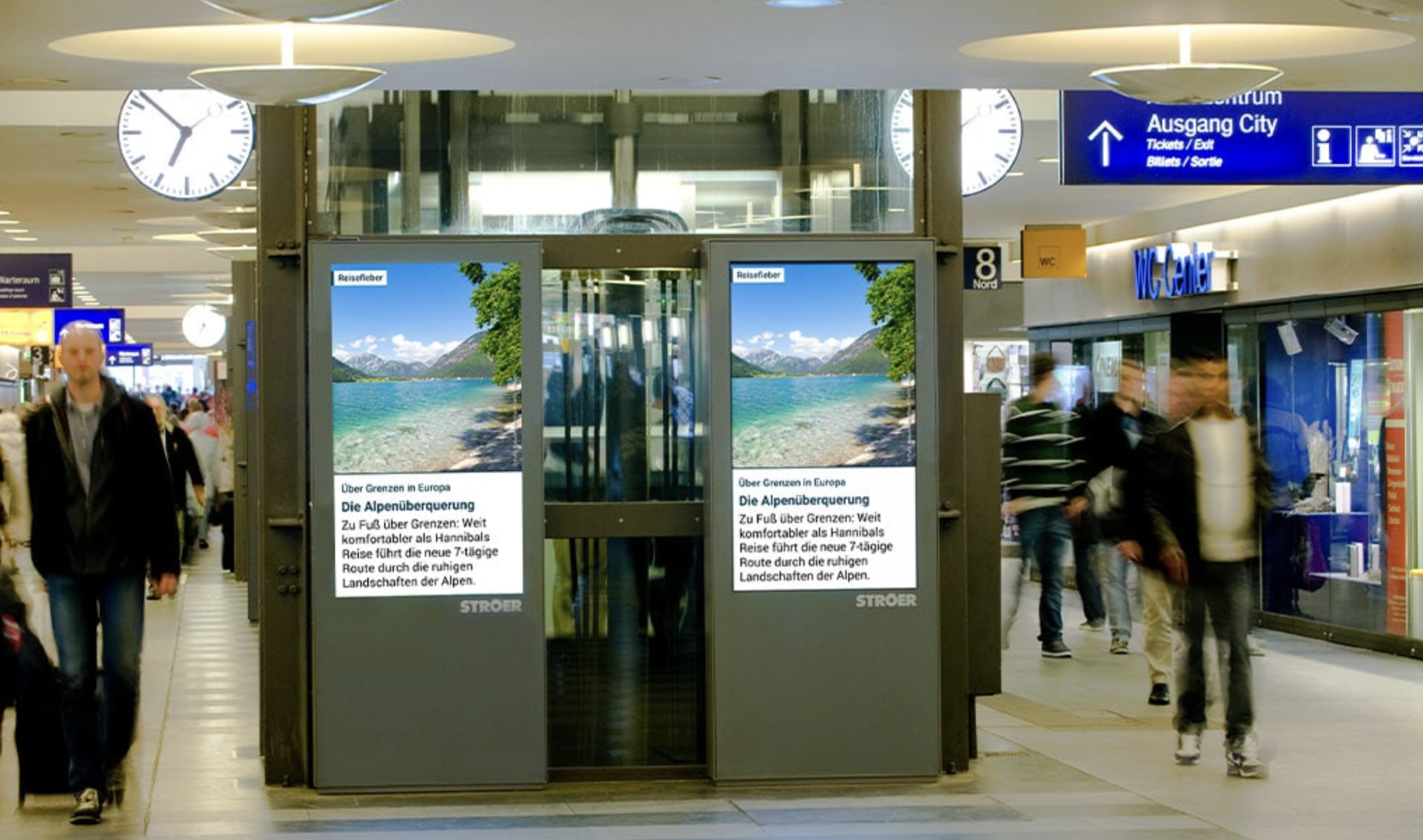 Bremen, Bremen shopping district display - digital out-of-home screen, real DOOH inventory bookable by the hour on Blindspot