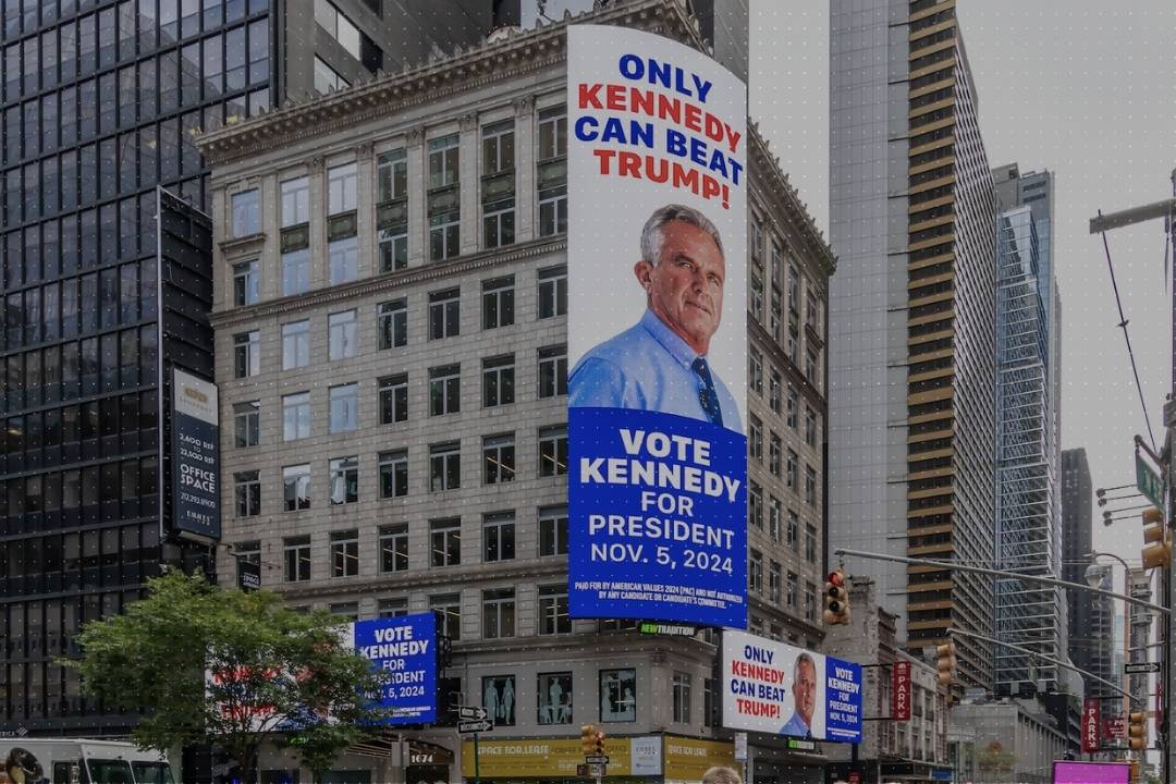 Presidential campaign mobile DOOH truck