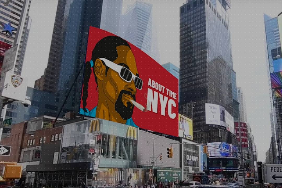 Snoop Dogg Times Square billboard