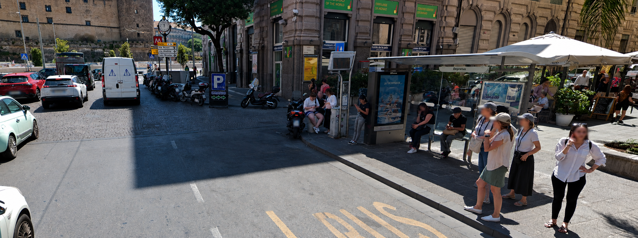 Catania, Catania street-level advertising panel - digital out-of-home screen, real DOOH inventory bookable by the hour on Blindspot