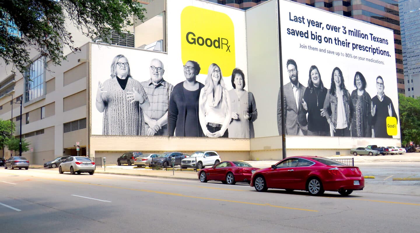 Dallas, Downtown · digital bulletin, real DOOH inventory bookable by the hour on Blindspot