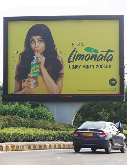 Delhi Airport, T3 outdoor approach-road media, real DOOH inventory bookable by the hour on Blindspot