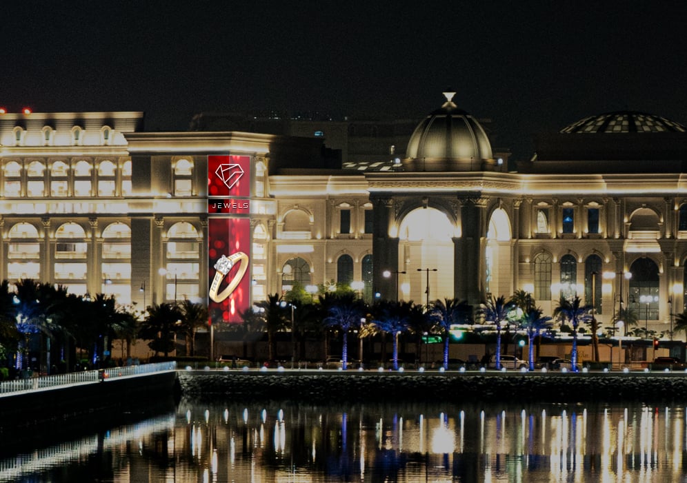 Doha, Place Vendome Qatar mall DOOH, Doha, real DOOH inventory bookable by the hour on Blindspot