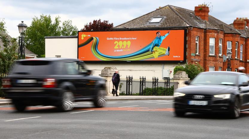 Dublin, large-format DOOH inventory bookable by the hour on Blindspot