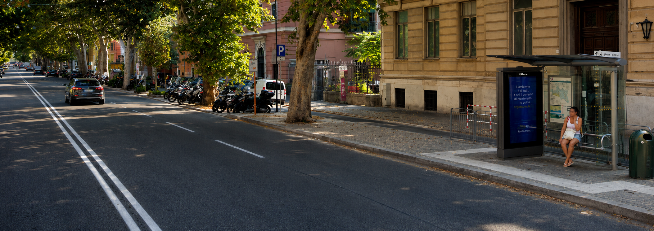 Genoa, Genoa urban digital billboard - digital out-of-home screen, real DOOH inventory bookable by the hour on Blindspot