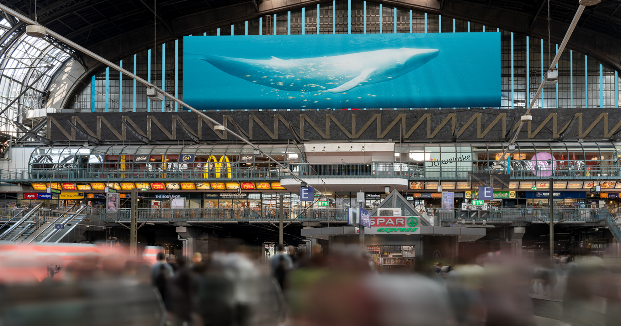 Hamburg, large-format DOOH inventory bookable by the hour on Blindspot