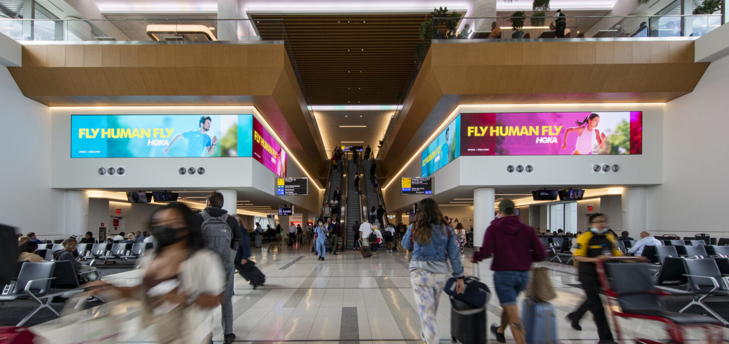 Daniel K. Inouye International Airport, large-format DOOH inventory bookable by the hour on Blindspot