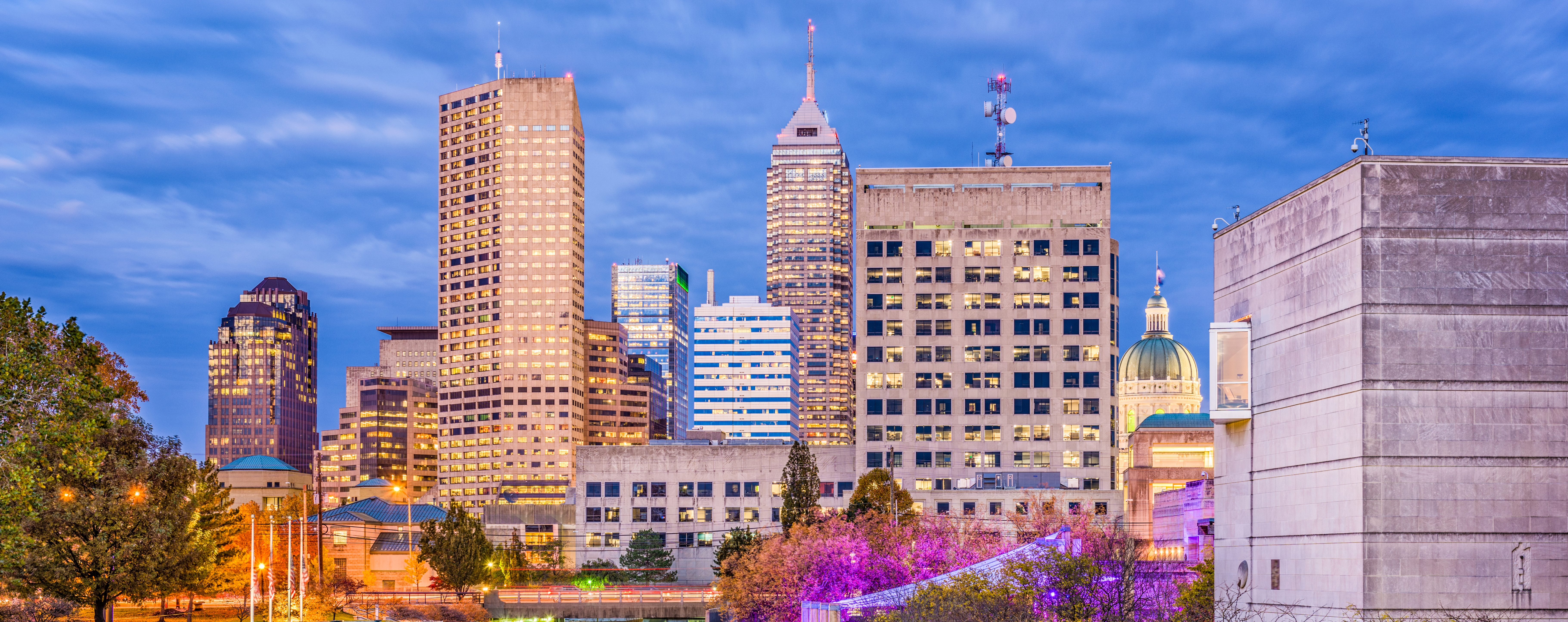 Indianapolis, large-format DOOH inventory bookable by the hour on Blindspot
