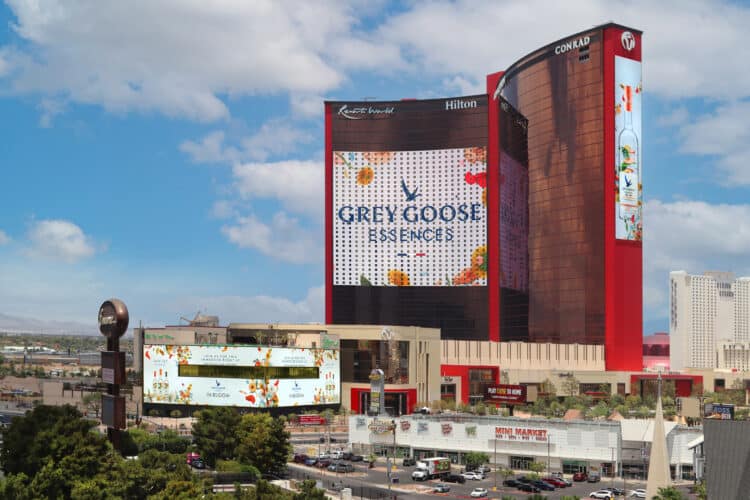 Las Vegas Airport, large-format DOOH inventory bookable by the hour on Blindspot