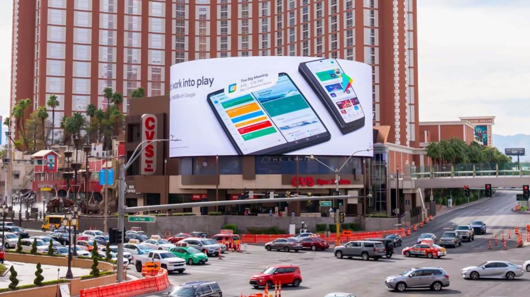 Las Vegas billboard at 3240, South Las Vegas Boulevard, Las Vegas, Clark County, Nevada, United States, 89109, bookable by the hour on Blindspot