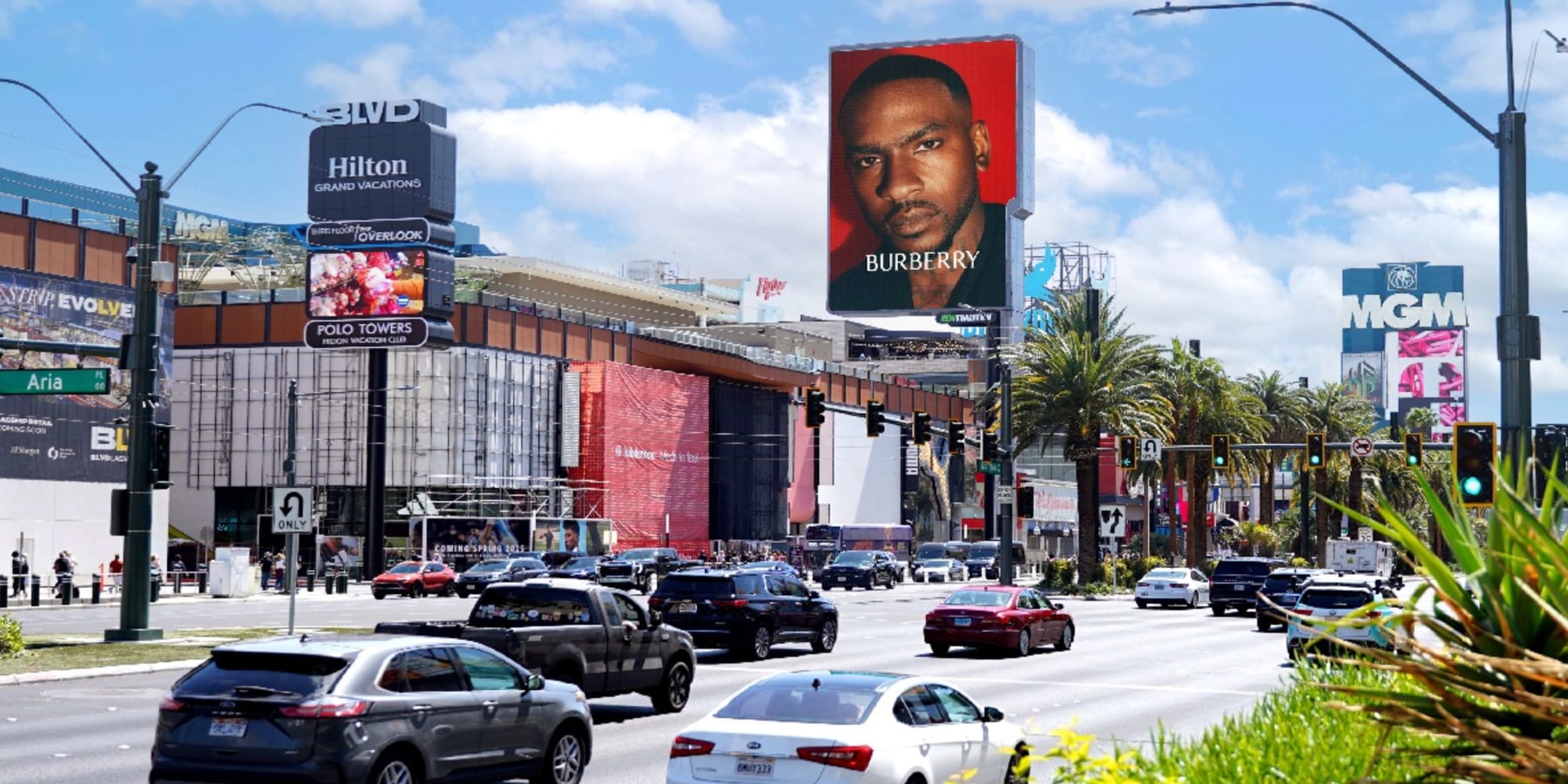 Las Vegas billboard at 3767 Las Vegas Blvd S, bookable by the hour on Blindspot