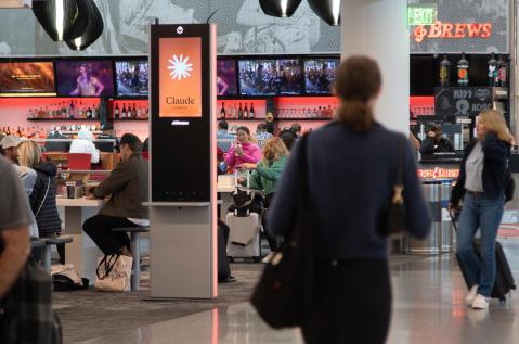 Los Angeles Airport, LAX Gateway Digital Network, real DOOH inventory bookable by the hour on Blindspot