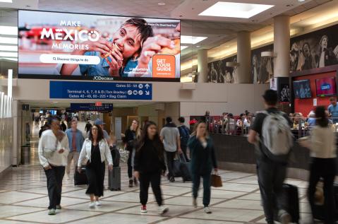 Los Angeles Airport, LAX Digital Spectaculars, real DOOH inventory bookable by the hour on Blindspot