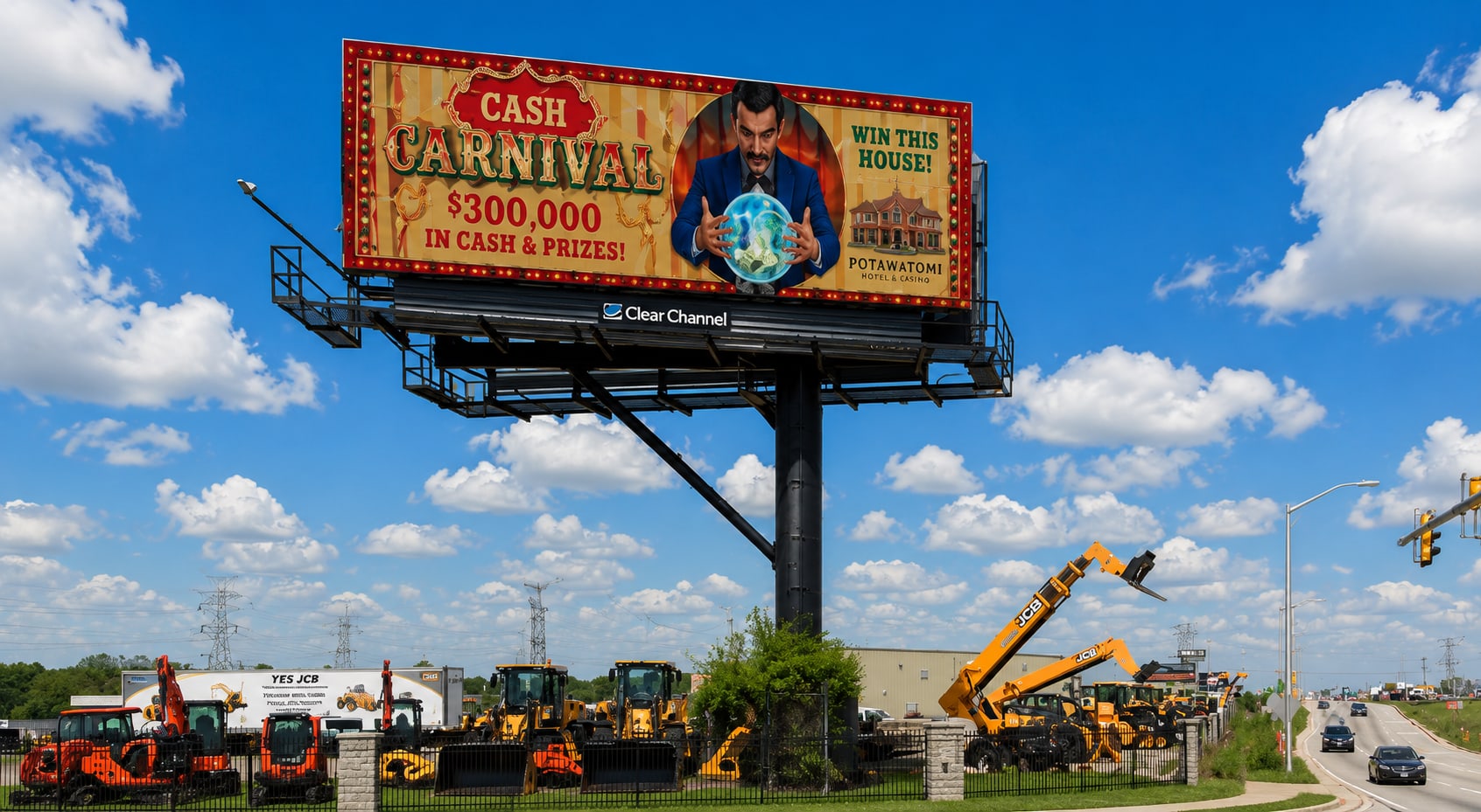 Milwaukee billboard at 11701 W Silver Spring Dr, bookable by the hour on Blindspot