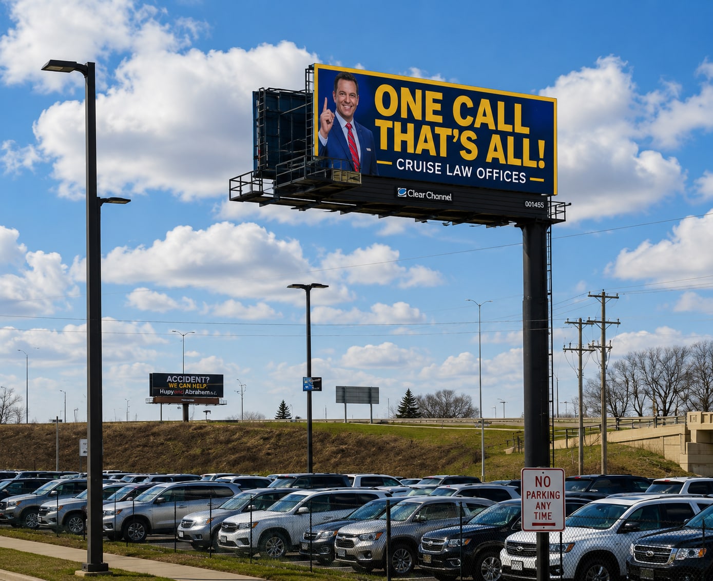 Milwaukee billboard at 480 W Air Cargo Way, bookable by the hour on Blindspot