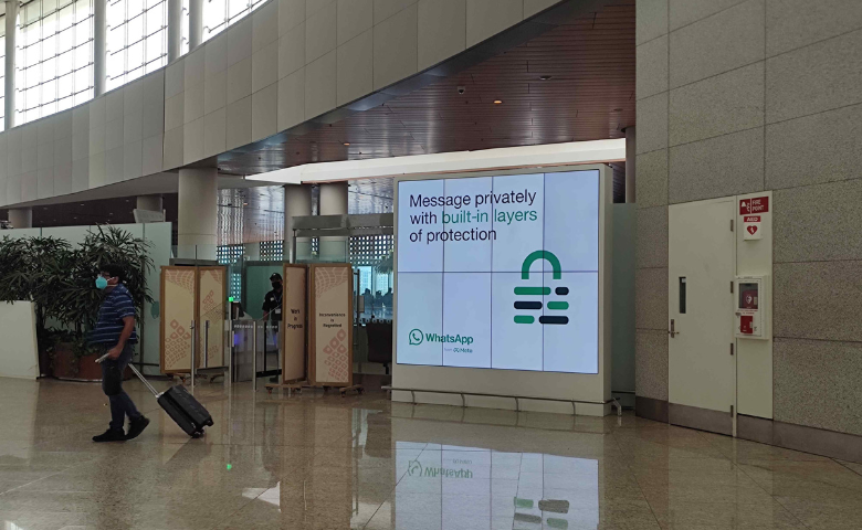 Mumbai Airport, Times OOH Mumbai T2 OOH, real DOOH inventory bookable by the hour on Blindspot