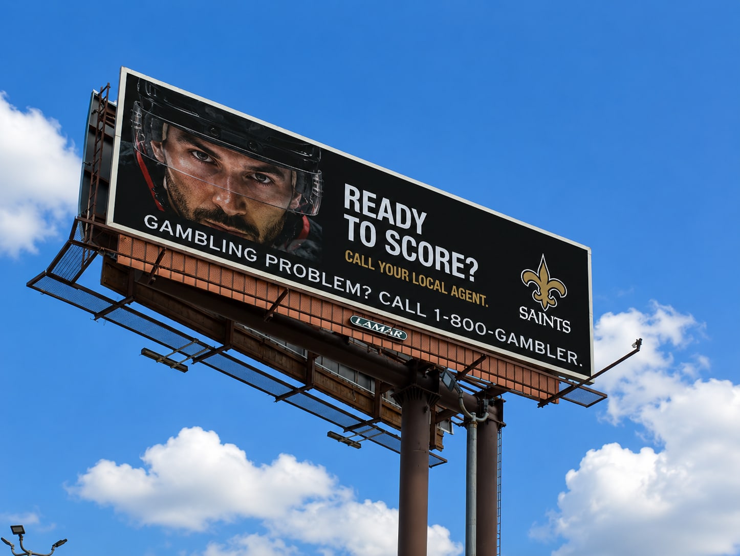 New Orleans billboard at 900 Green Leaf Dr, bookable by the hour on Blindspot