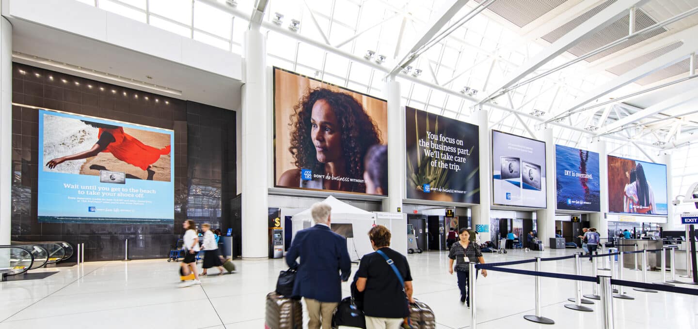 New York JFK, large-format DOOH inventory bookable by the hour on Blindspot