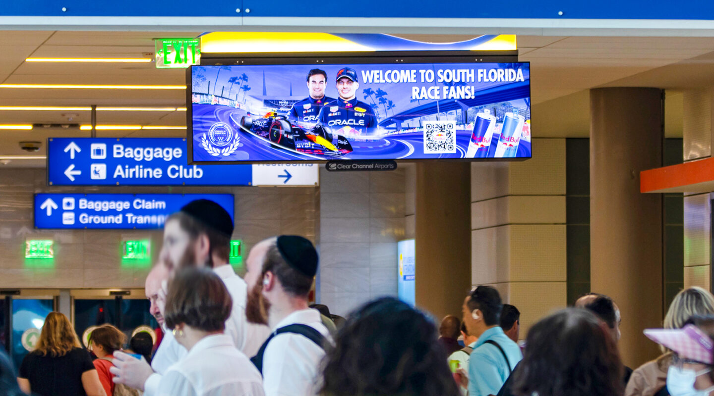 Phoenix Airport, Airport events / concourse module, real DOOH inventory bookable by the hour on Blindspot