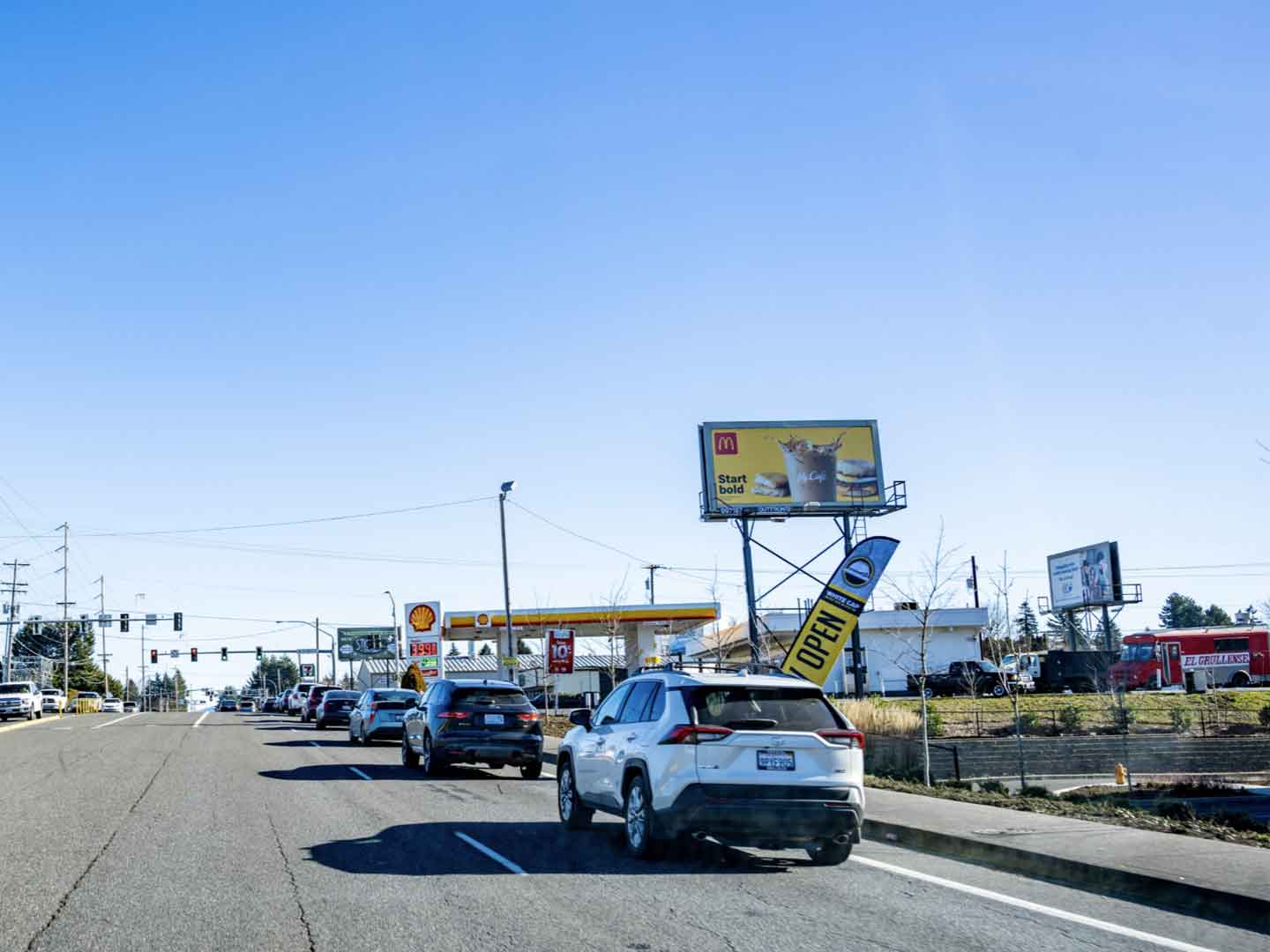 Portland, McDonald's billboard, Portland, real DOOH inventory bookable by the hour on Blindspot