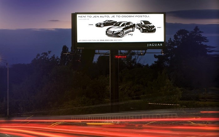 Prague, large-format DOOH inventory bookable by the hour on Blindspot