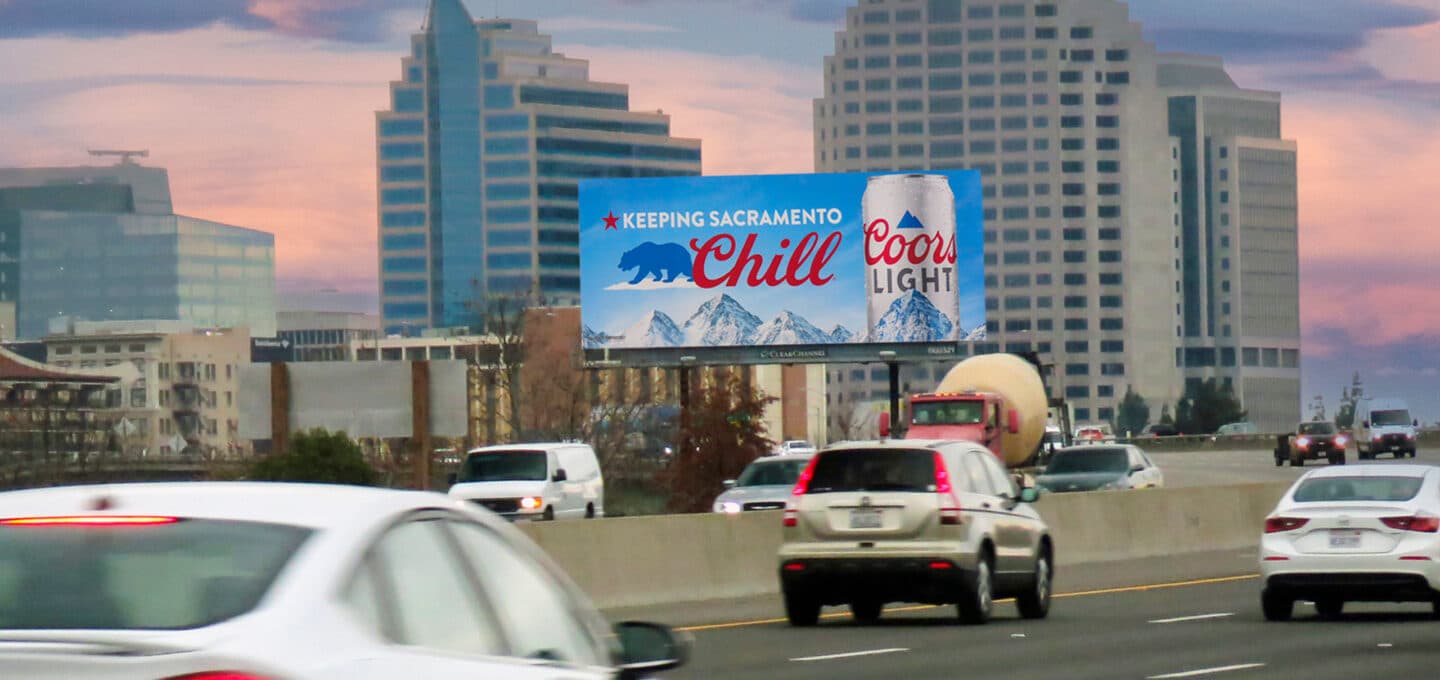 Sacramento, Sacramento printed bulletin, real DOOH inventory bookable by the hour on Blindspot