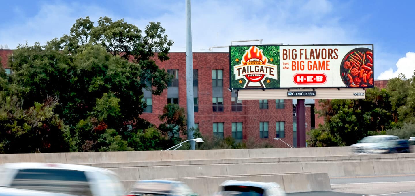 San Antonio, large-format DOOH inventory bookable by the hour on Blindspot