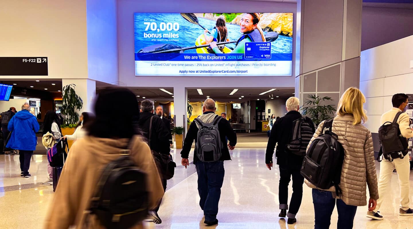 San Francisco, Union Square · digital spectacular, real DOOH inventory bookable by the hour on Blindspot