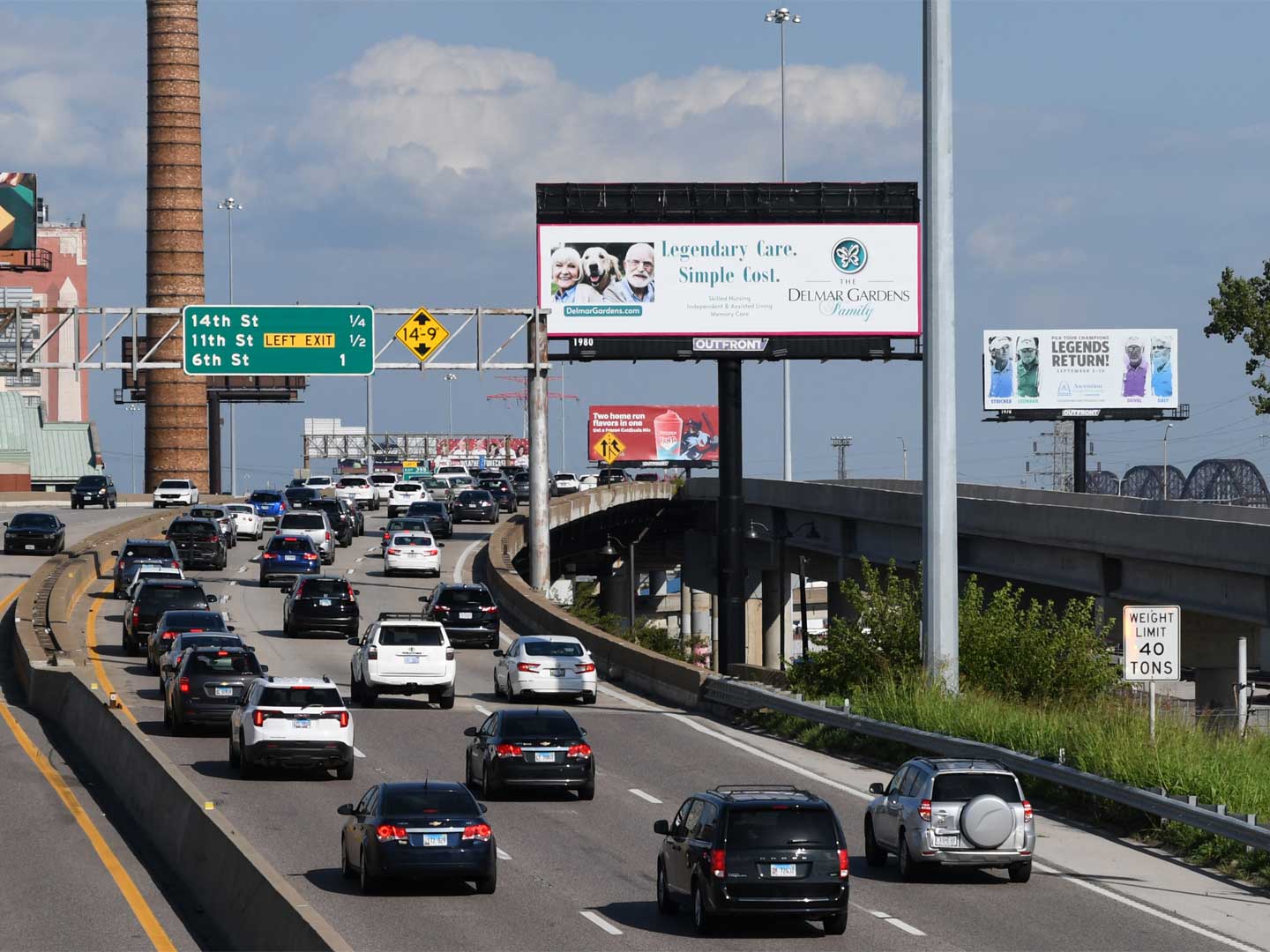 St. Louis, Delmar Gardens creative, St. Louis, real DOOH inventory bookable by the hour on Blindspot