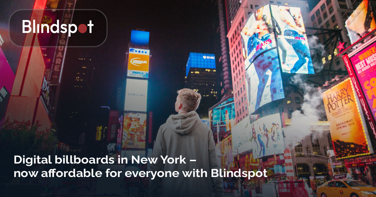 Digital billboards in New York cover