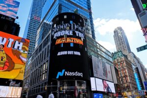 Unleash your brand's star power with Snoop Dogg's Blindspot ad on Nasdaq billboard in Times Square. Unforgettable impact guaranteed!