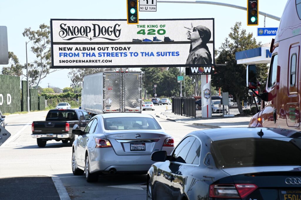 Snoop Dogg ad campaign through Blindspot