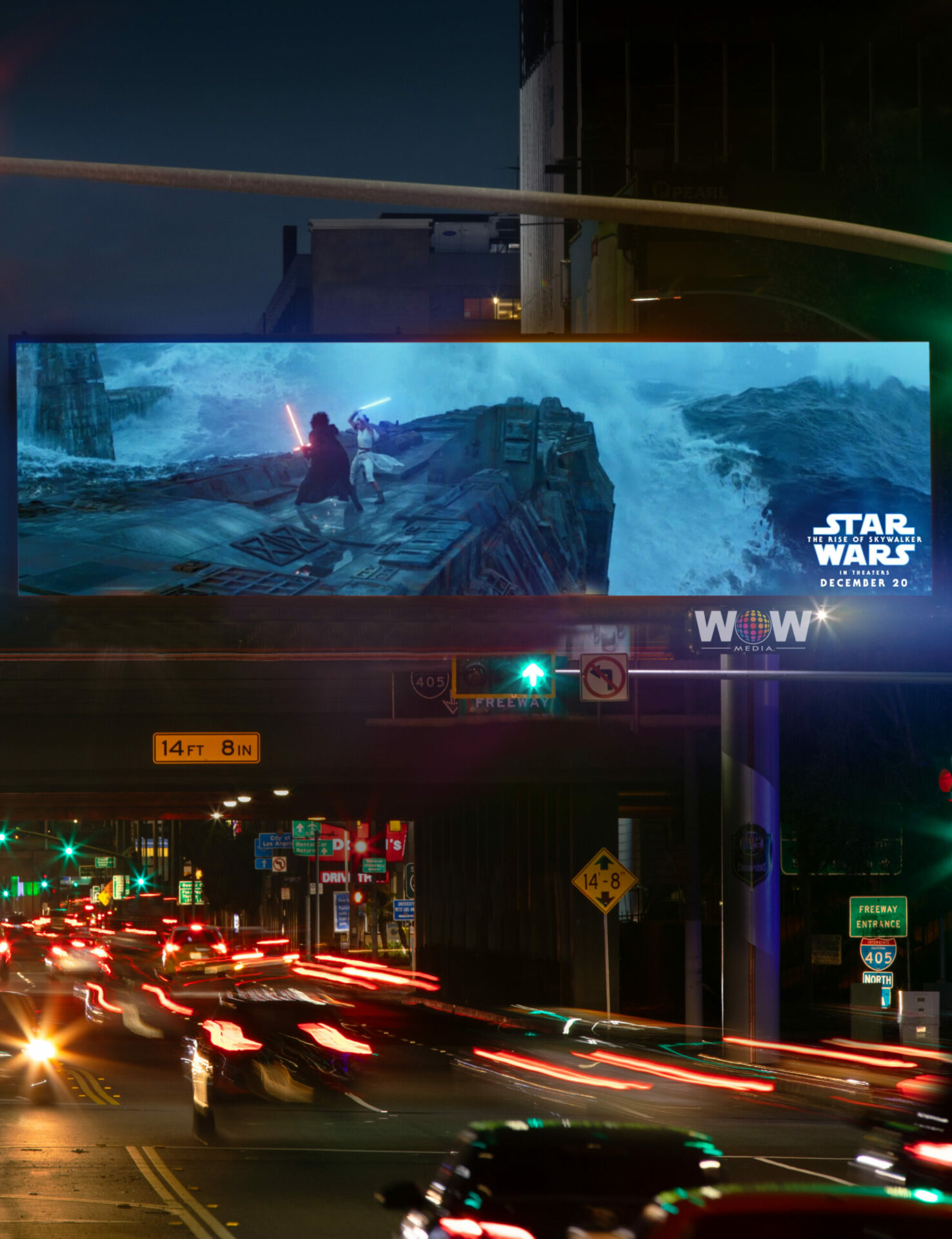 Billboard in Los Angeles promoting Star Wars