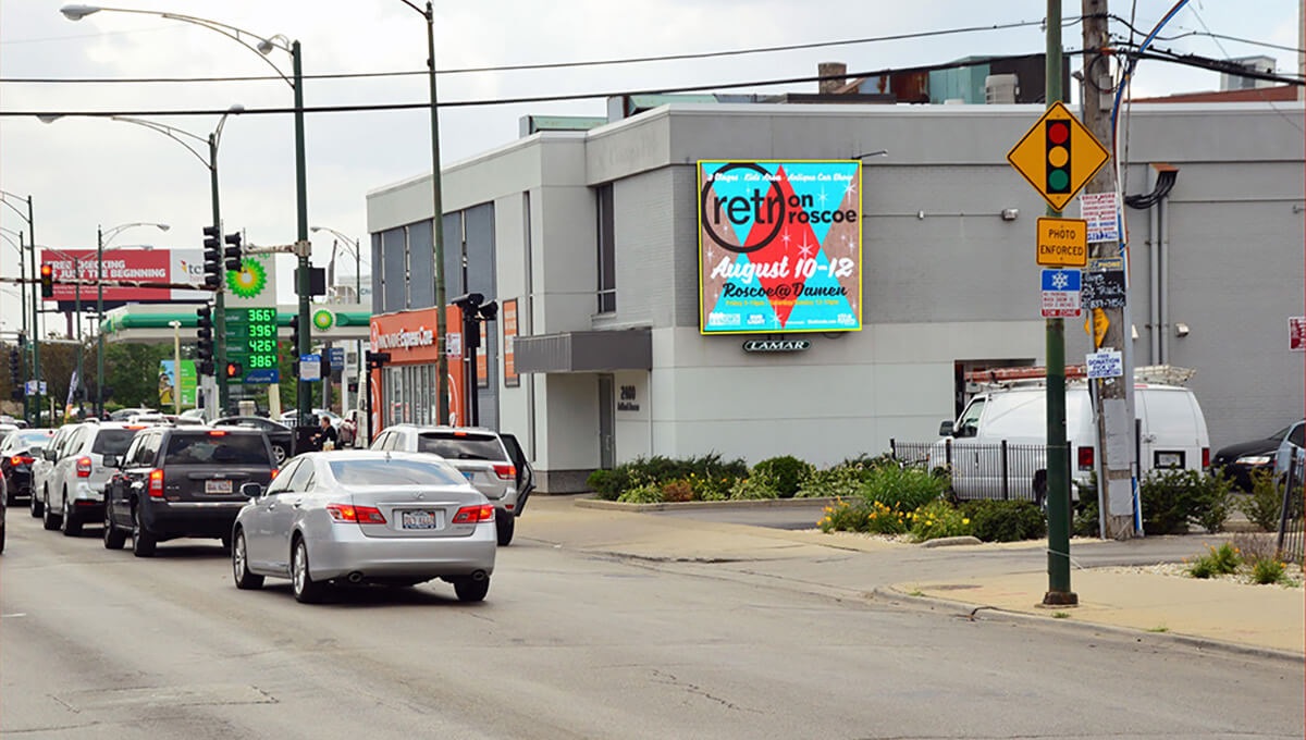 Chicago downtown - Chicago digital billboard