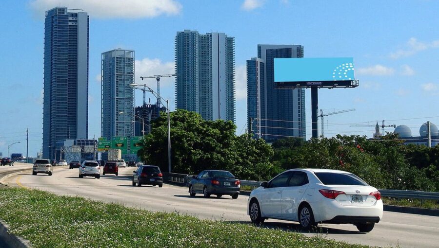 Miami city digital billboard