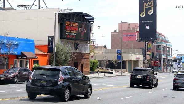 Los Angeles Sunset Blvd digital billboard