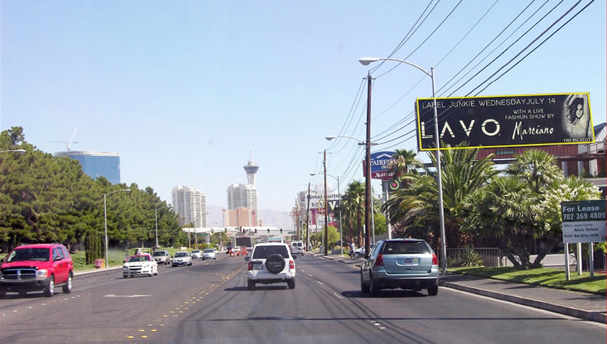 Street digital billboard in Las Vegas