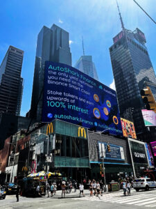 AutoShark on The Beast digital billboard through Blindspot