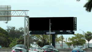 Highway billboards in Miami with Blindspot