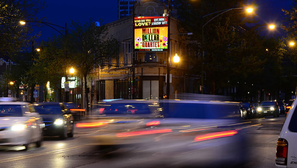 Chicago digital billboard 1 with Blindspot