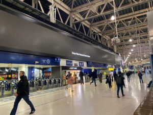 Elevate your brand with Kanye West's ad on the Waterloo Station billboard by Blindspot. Captivate audiences and make a bold statement!