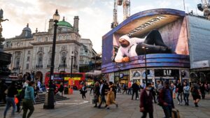 Picadilly Circus Billboard with Blindspot in London