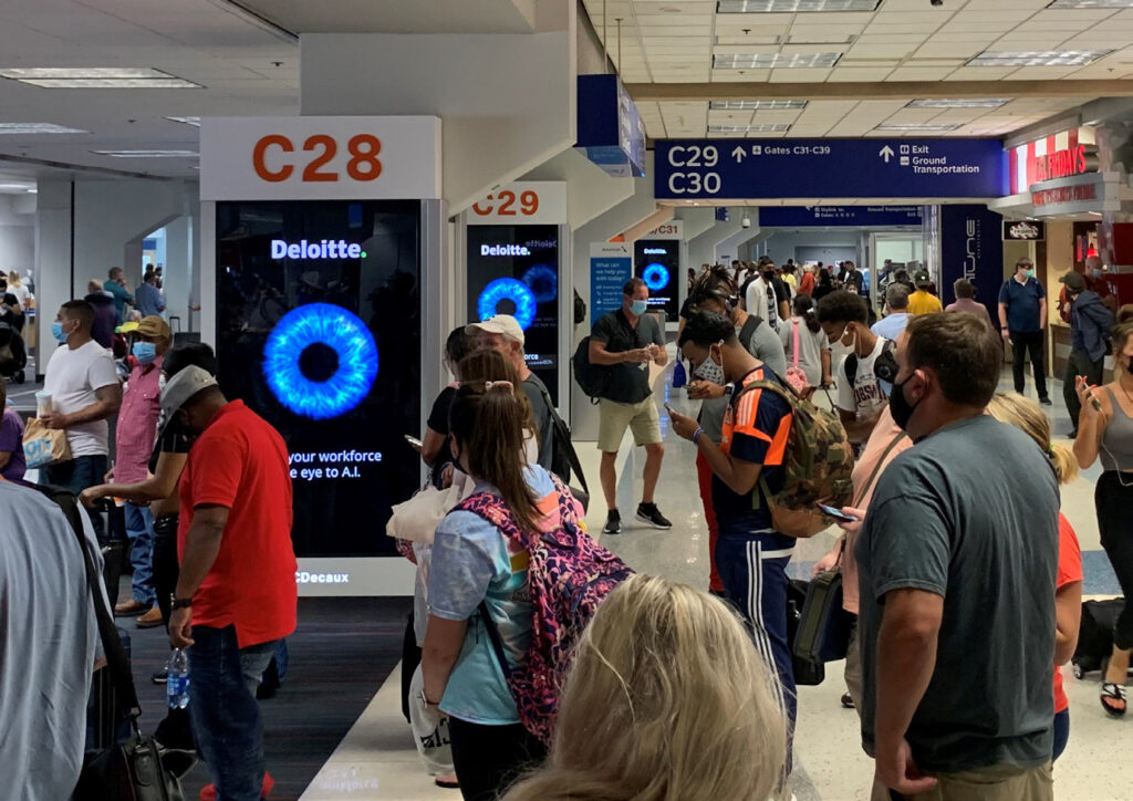 Elevate your brand's impact at Dallas airport with Blindspot billboards. Engage travelers and make a lasting impression.