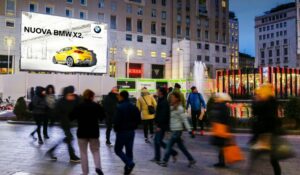 Milan digital billboard with Blindspot