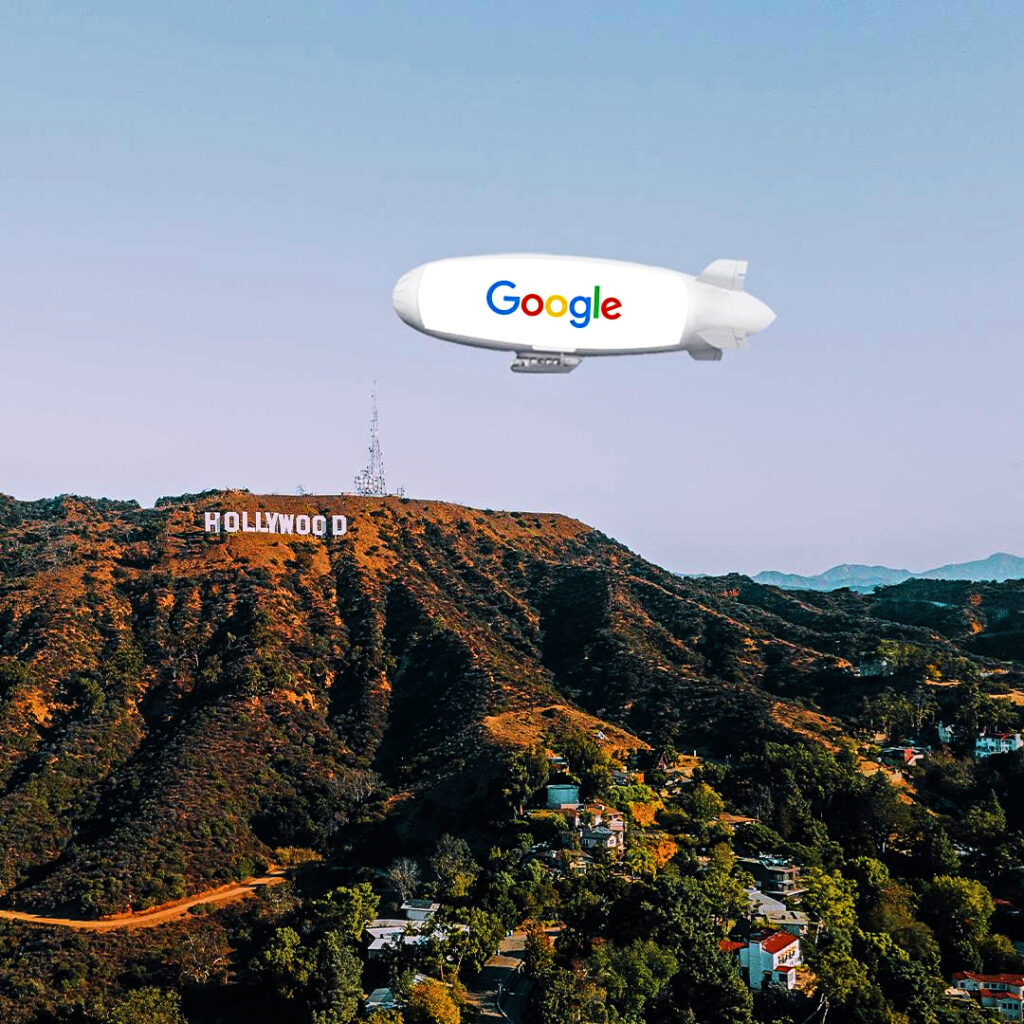 Digital Airship in Holywood Los Angeles